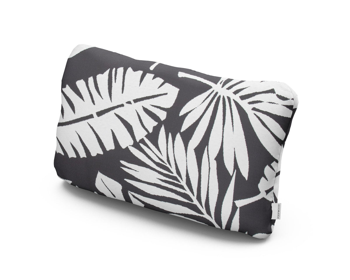 POLYWOOD Outdoor Lumbar Pillow in Leaf Carbon