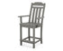 POLYWOOD Cottage Counter Arm Chair in Slate Grey