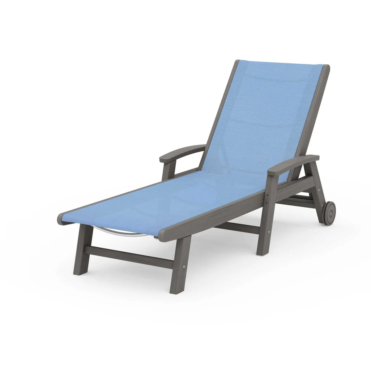 POLYWOOD Coastal Chaise with Wheels