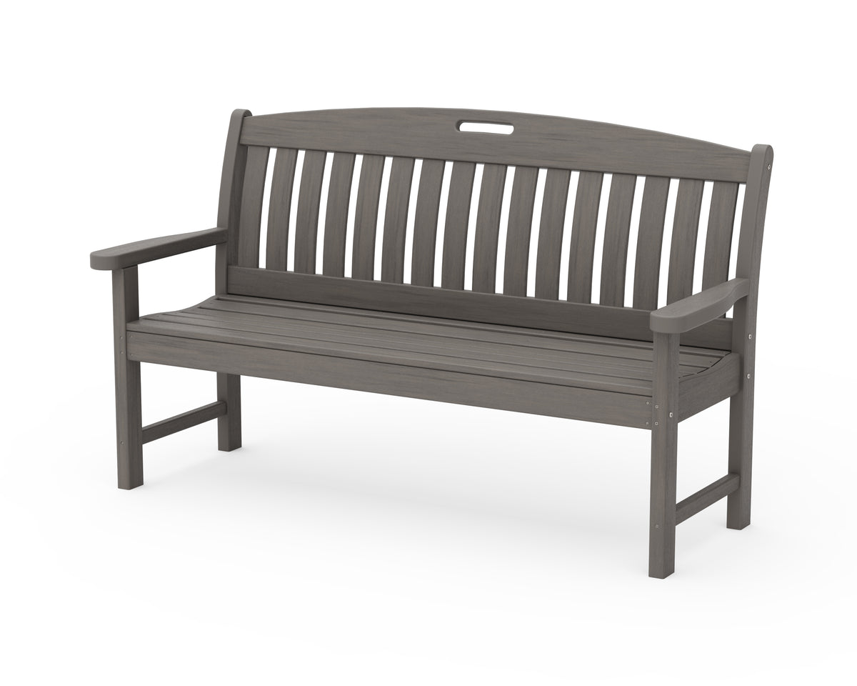 POLYWOOD Nautical 60" Bench in Driftwood
