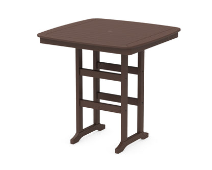 POLYWOOD Nautical 44" Bar Table in Mahogany