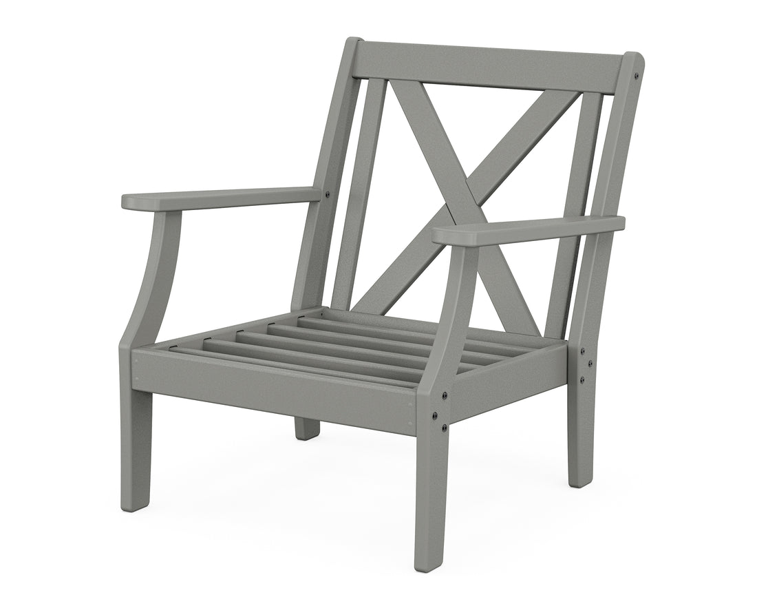 POLYWOOD Braxton Deep Seating Chair Frame in Slate Grey