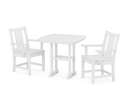 POLYWOOD Prairie 3-Piece Dining Set in White
