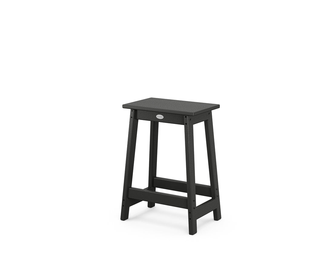 POLYWOOD Modern Studio Counter Stool in Black