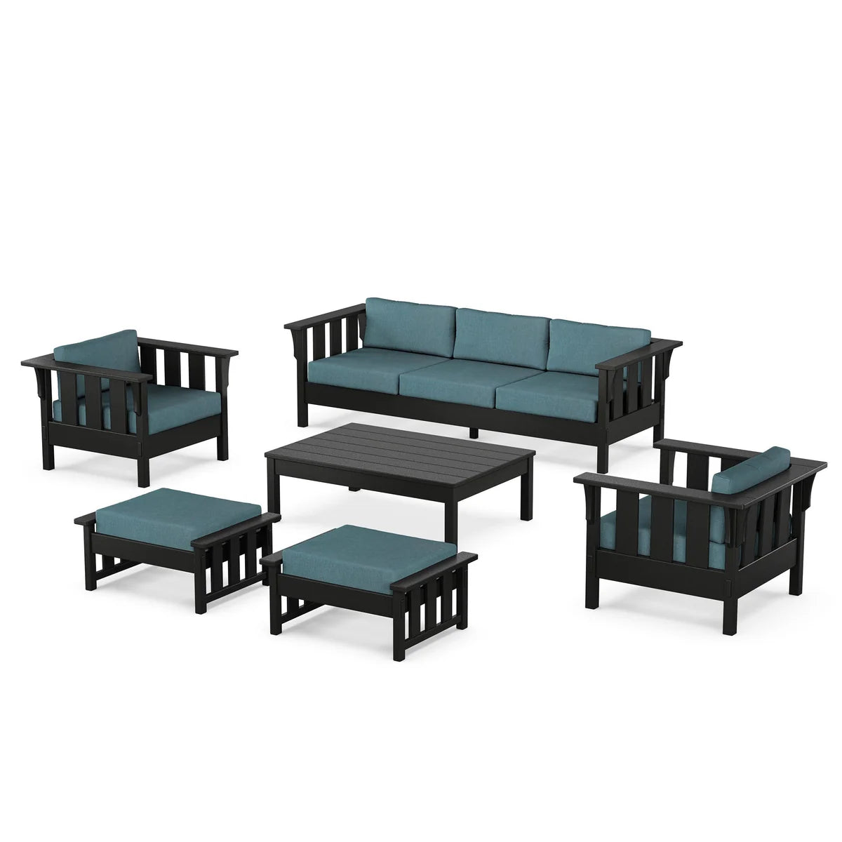 POLYWOOD Acadia 6-Piece Lounge Sofa Set