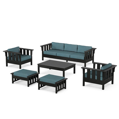POLYWOOD Acadia 6-Piece Lounge Sofa Set