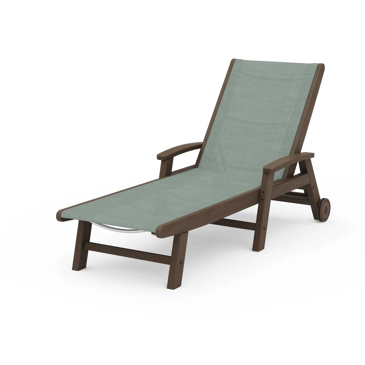 POLYWOOD Coastal Chaise with Wheels