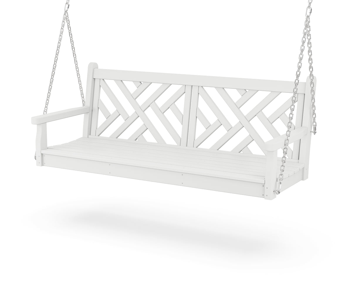 POLYWOOD Chippendale 60" Swing in White