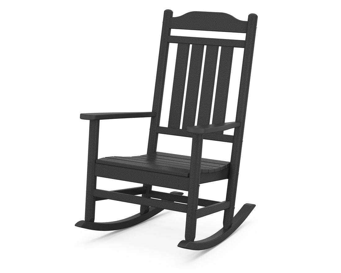 POLYWOOD Cottage Legacy Rocking Chair in Black