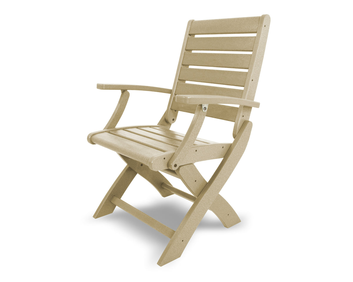 POLYWOOD Signature Folding Chair in Sand