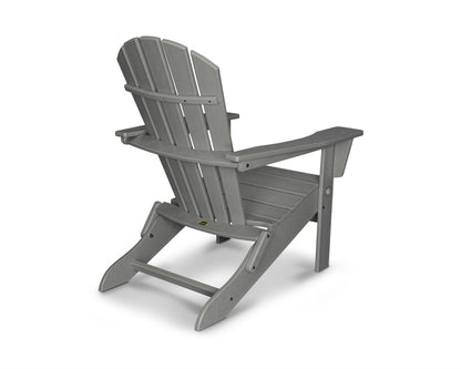 Alternate view of the POLYWOOD Palm Coast Folding Adirondack in Slate Grey