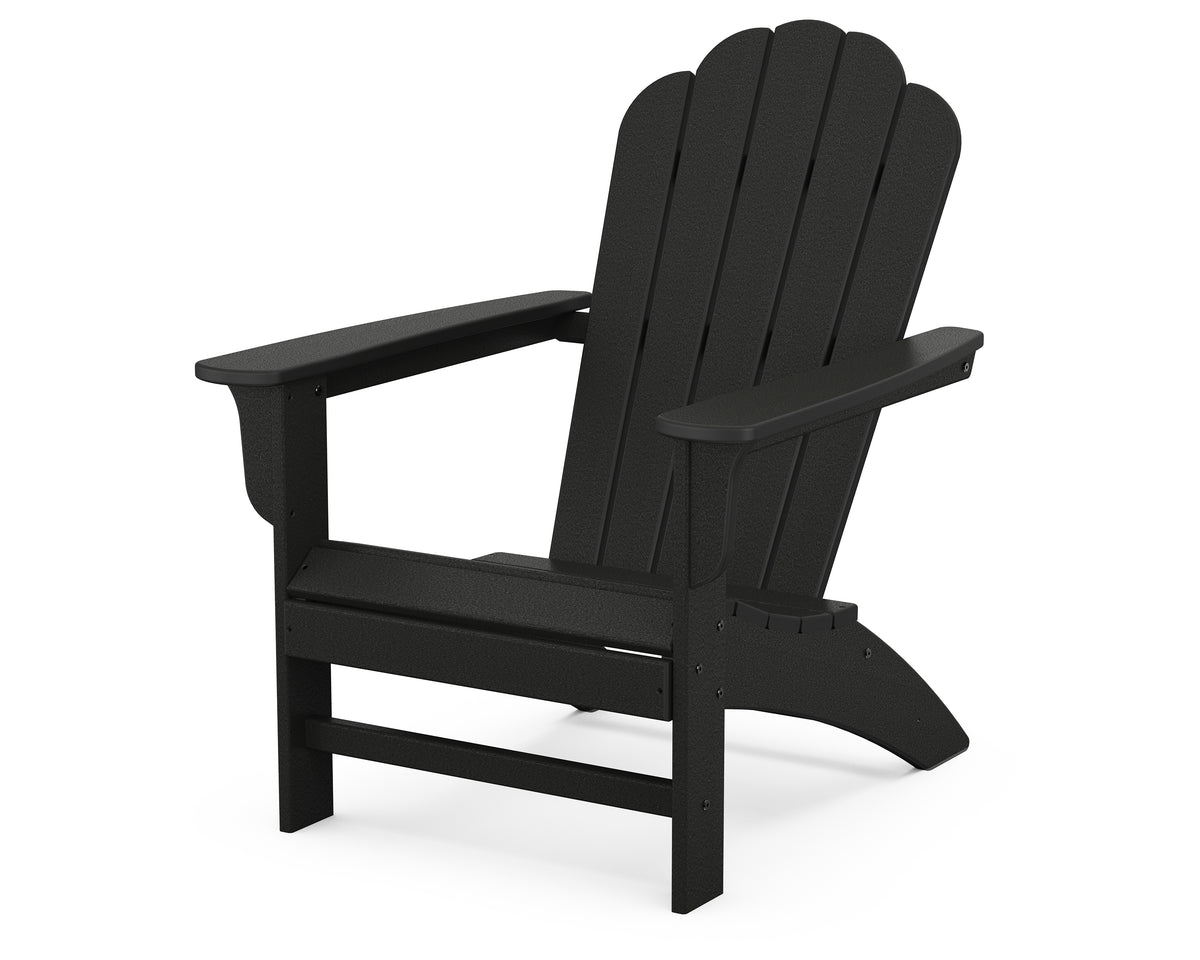 POLYWOOD Cottage Adirondack Chair in Black