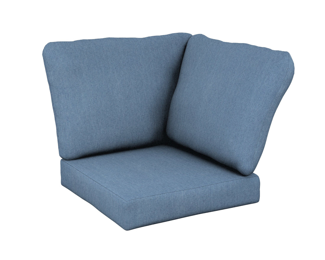 POLYWOOD Baffle Modular Corner Cushion in Sky Blue