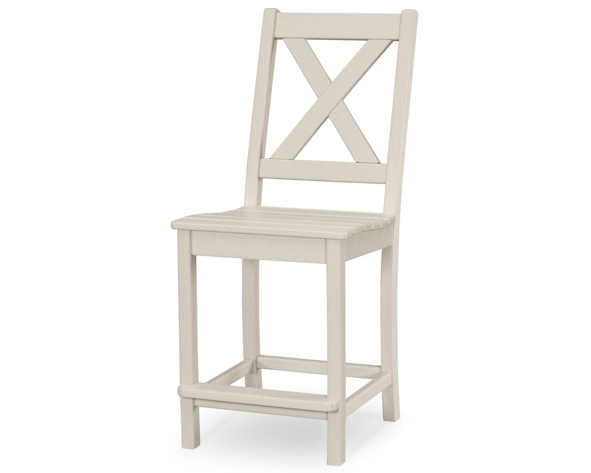 POLYWOOD Braxton Counter Side Chair in Sand