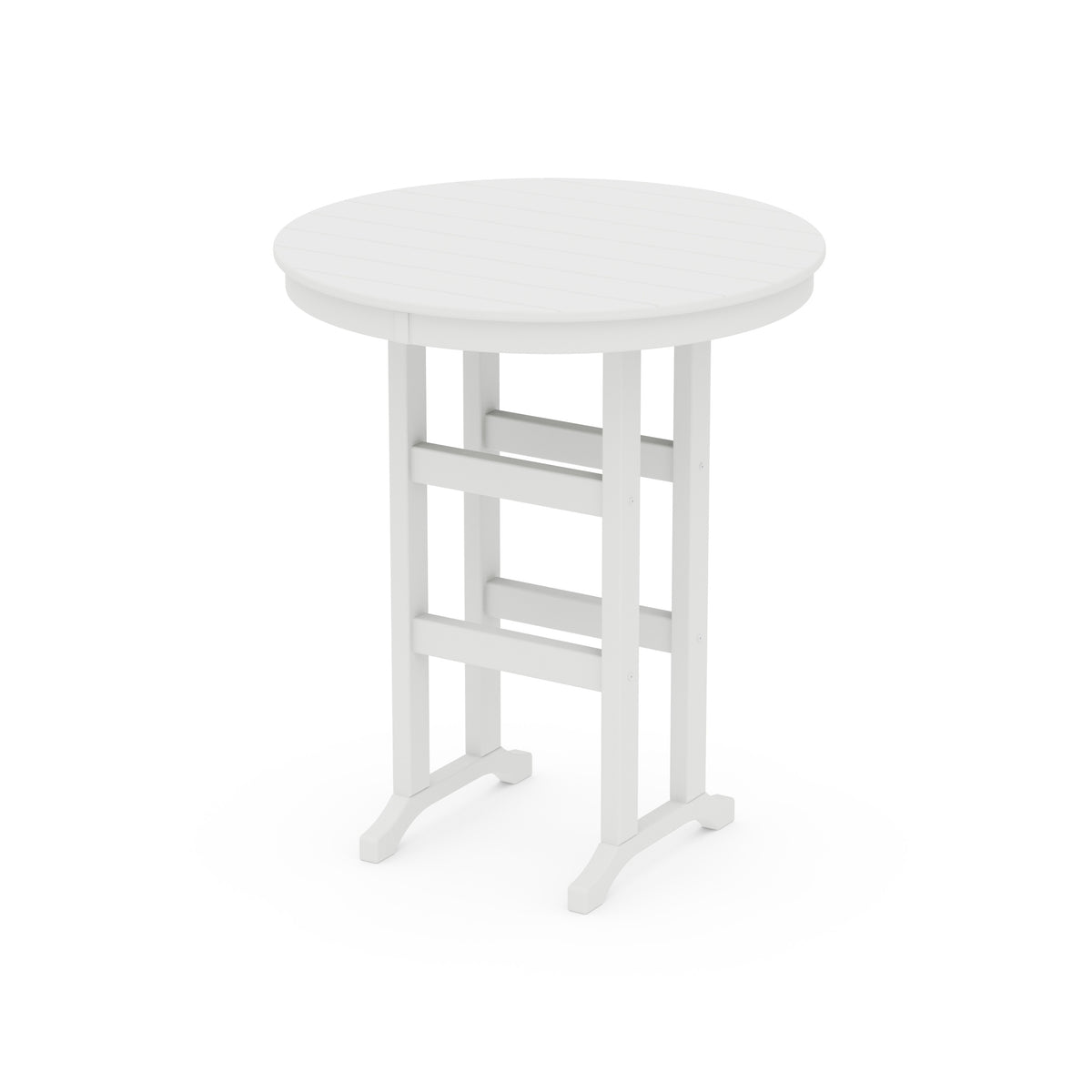 POLYWOOD 36" Round Farmhouse Bar Table