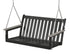 POLYWOOD Vineyard Deep Seating Swing Frame in Black / Driftwood