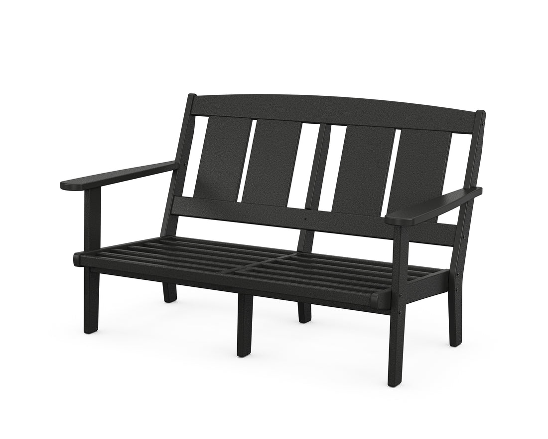POLYWOOD Mission Deep Seating Loveseat Frame in Black
