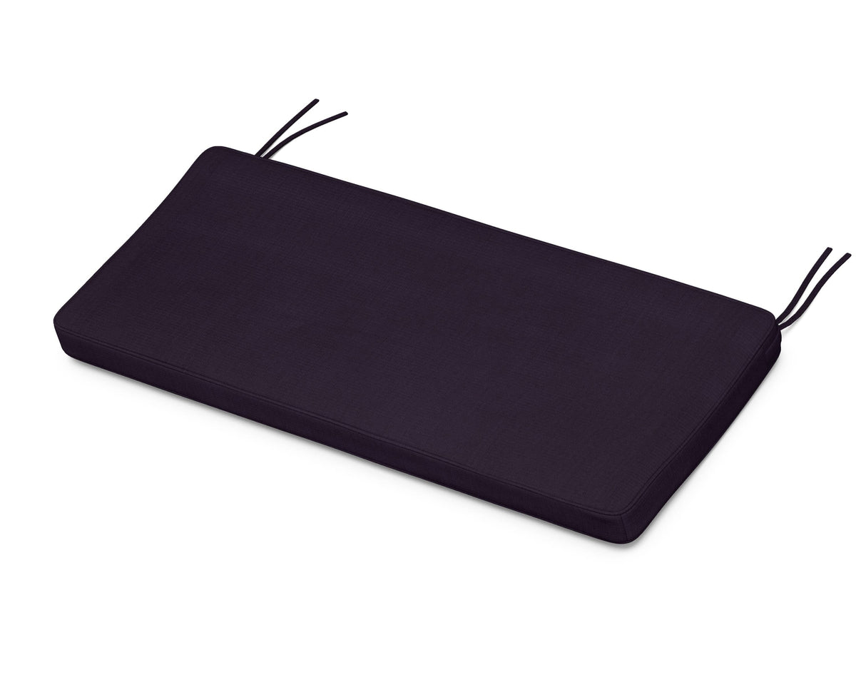 POLYWOOD Chinoiserie 48" Bench Seat Cushion in Navy Linen