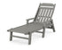 POLYWOOD Cottage Chaise with Arms in Slate Grey