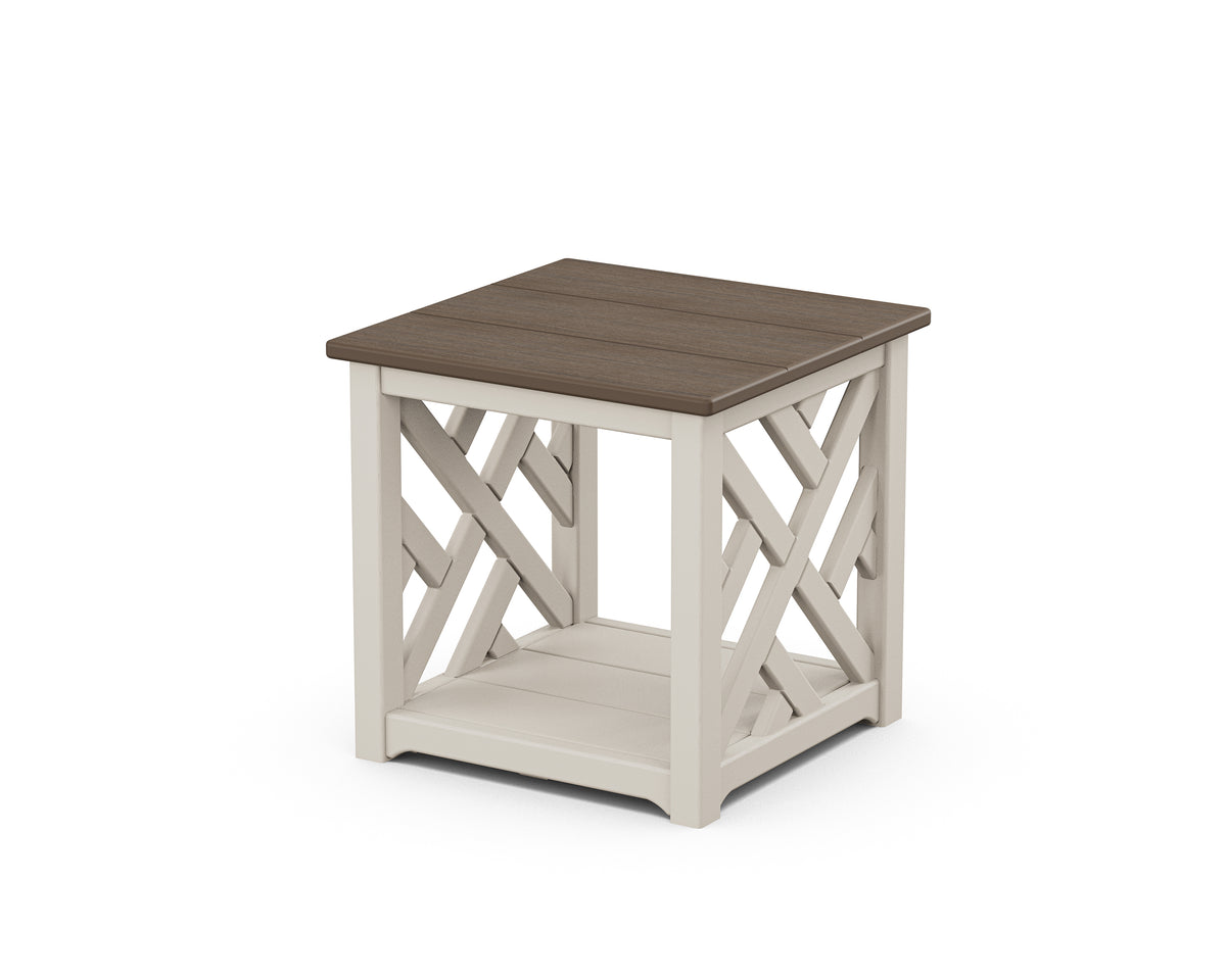 POLYWOOD Chippendale Accent Table in Sand / Kona