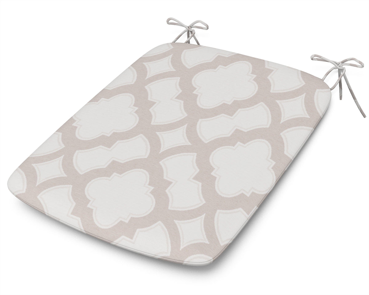 POLYWOOD 1120 Urban Seat Pad in Trellis Dune Burlap