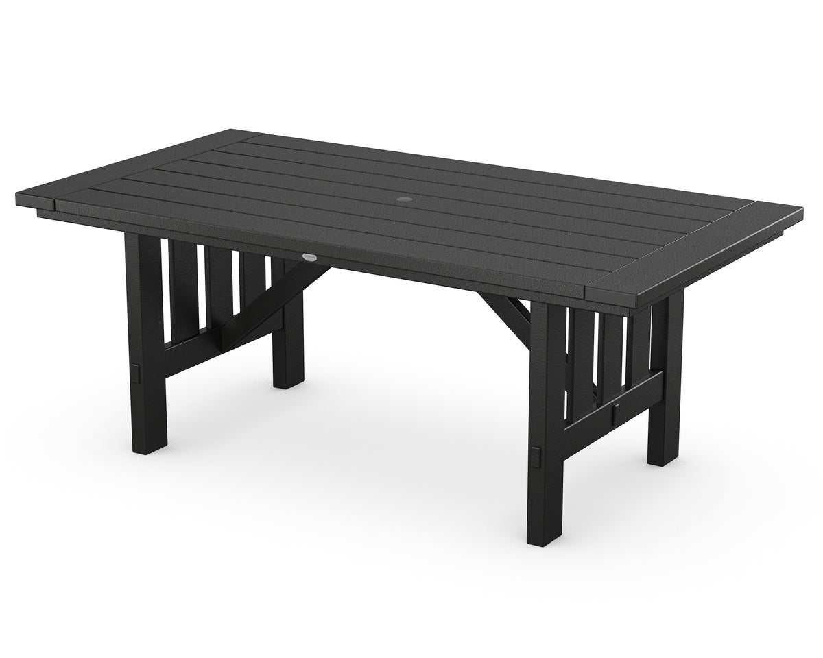 POLYWOOD Mission 39" x 75" Dining Table in Black
