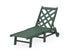 POLYWOOD Wovendale Chaise with Wheels in Green