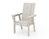 POLYWOOD Modern Curveback Adirondack Dining Chair in Sand