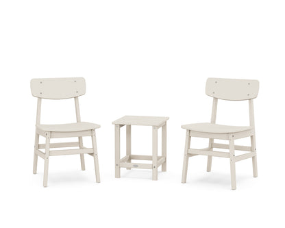 POLYWOOD Modern Studio Urban Chair 3-Piece Seating Set in Sand