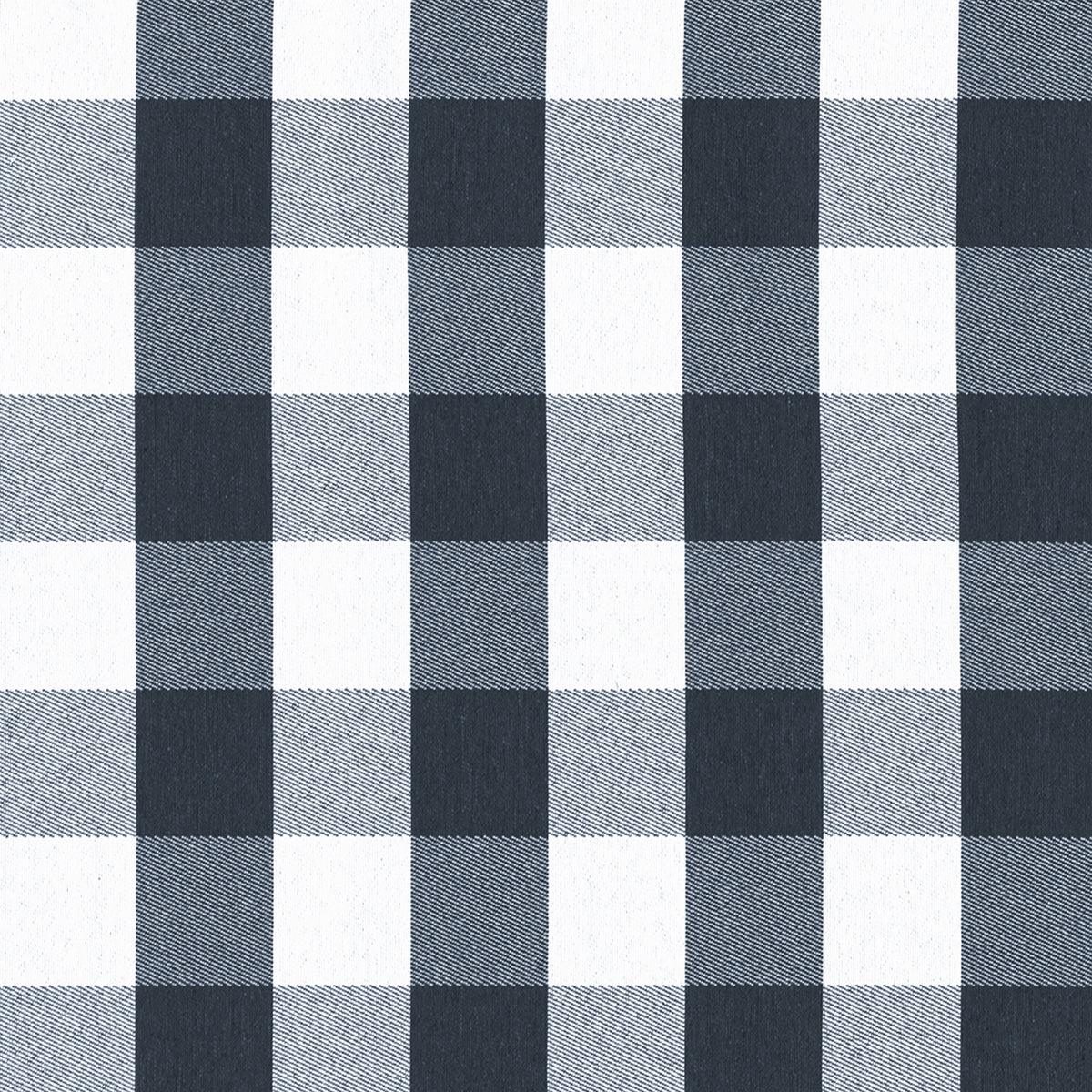 POLYWOOD Estate Dining Seat Pad in Buffalo Plaid Marine Indigo