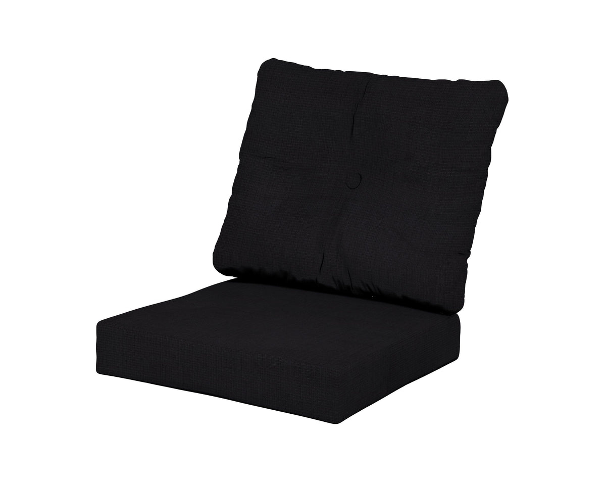 POLYWOOD Vineyard Seat/Back Cushion in Midnight Linen
