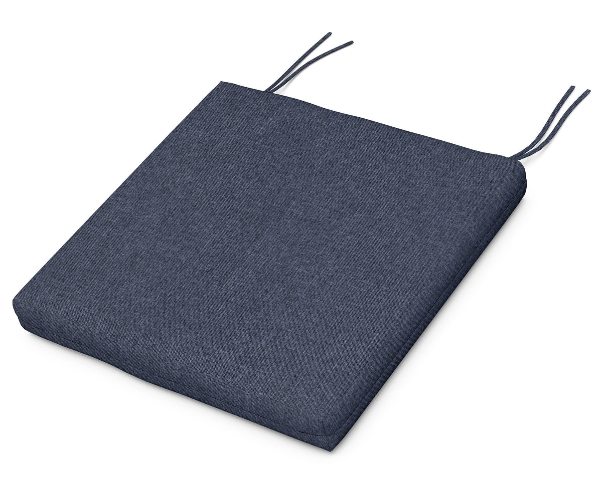 POLYWOOD Classic Oversized Adirondack Seat Pad 17.5"D x 22.25"W x 2.5"H in Stone Blue