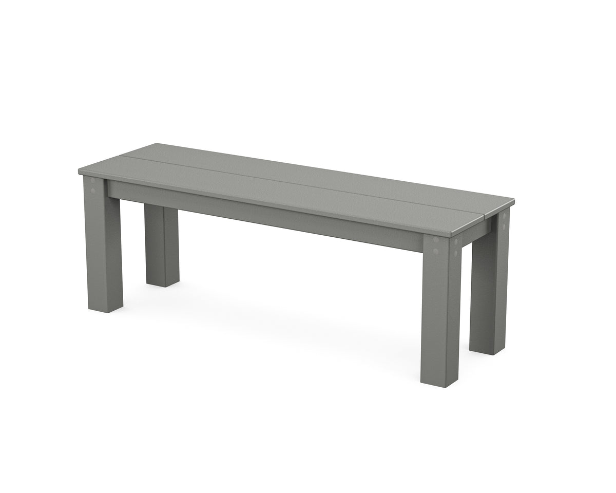 POLYWOOD Studio Parsons 48" Bench in Slate Grey