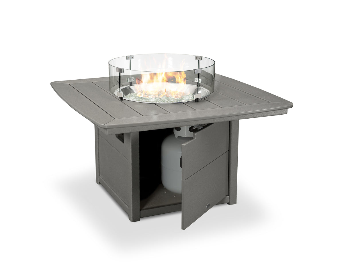 Alternate view of the POLYWOOD Nautical 42" Fire Pit Table