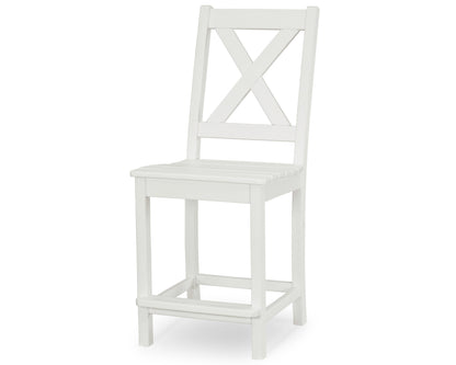 POLYWOOD Braxton Counter Side Chair in White