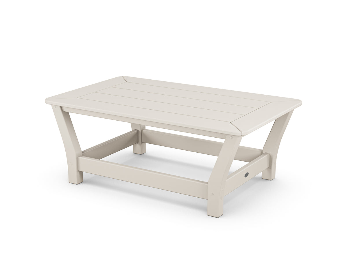 POLYWOOD Harbour Slat Coffee Table in Sand
