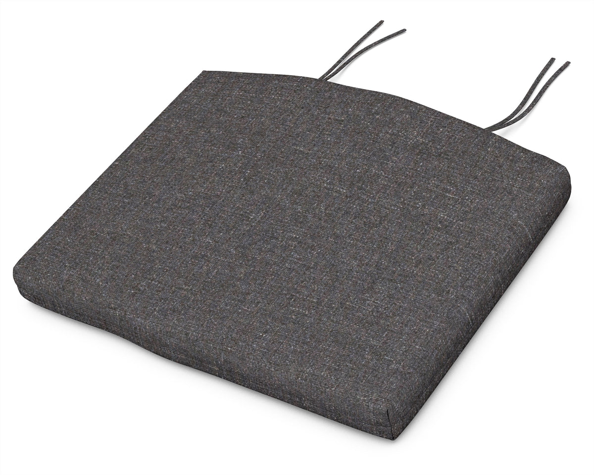 POLYWOOD Standard Seat Cushion 18"D x 22"W x 2.5"H in Ash Charcoal