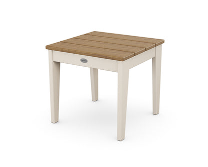 POLYWOOD Newport 18" Side Table in Sand / Natural