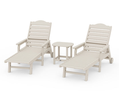 POLYWOOD Draper James Savannah 3-Piece Chaise Lounge Set in Sand