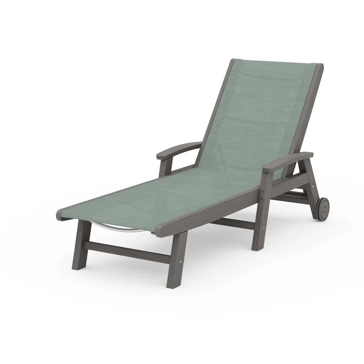 POLYWOOD Coastal Chaise with Wheels