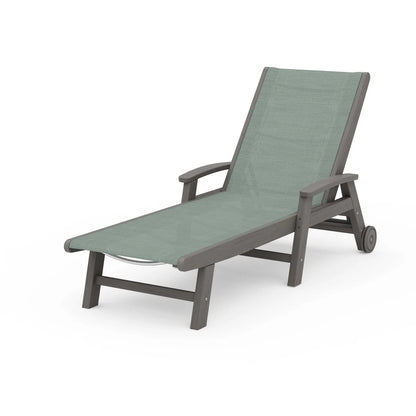 POLYWOOD Coastal Chaise with Wheels