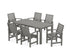 POLYWOOD Signature 7-Piece Parsons Dining Set in Slate Grey