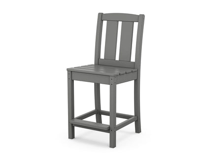 POLYWOOD Mission Counter Side Chair in Slate Grey