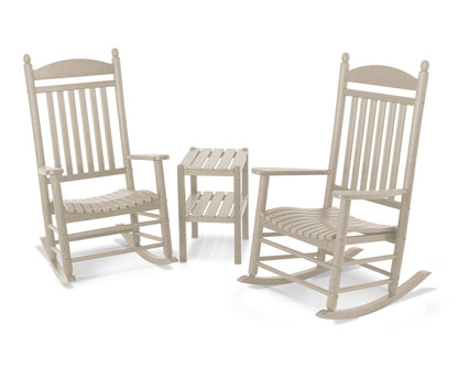 POLYWOOD Jefferson 3-Piece Rocker Set in Sand