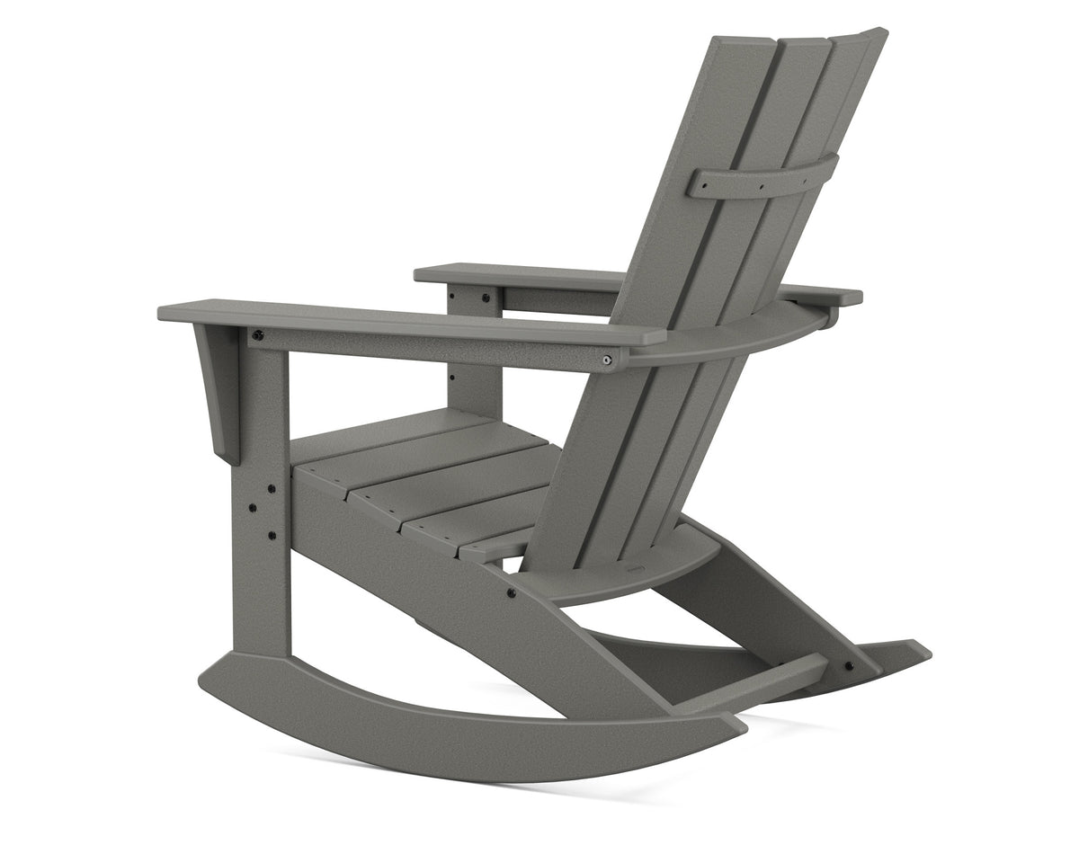 POLYWOOD Quattro Adirondack Rocking Chair angle view