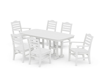 POLYWOOD Savannah 7-Piece Dining Set in White