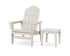 POLYWOOD Vineyard Grand Upright Adirondack Chair with Side Table in Sand