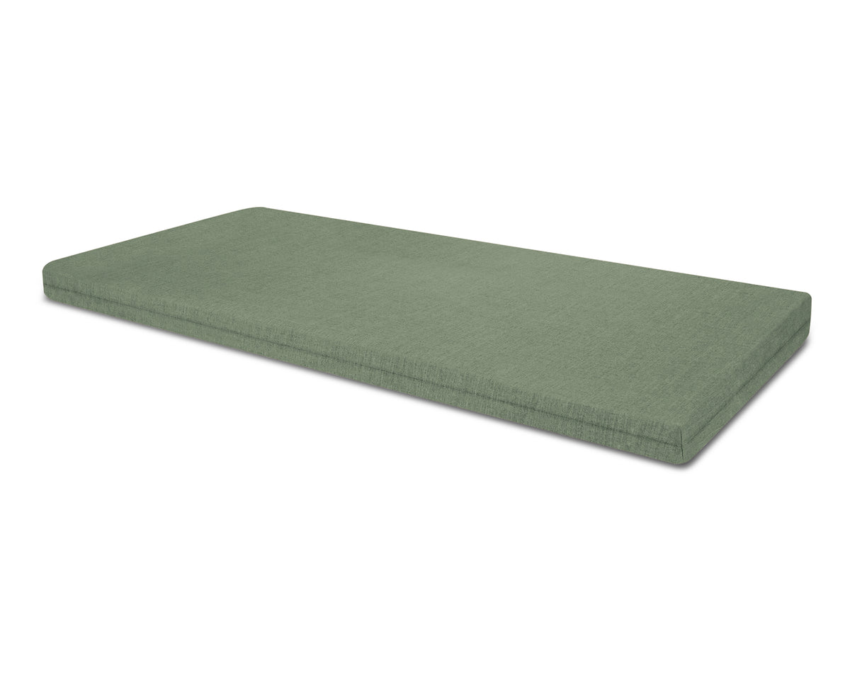 POLYWOOD Bench Seat Cushion - 17.25"D x 56.5"W x 2.5"H in Cast Sage