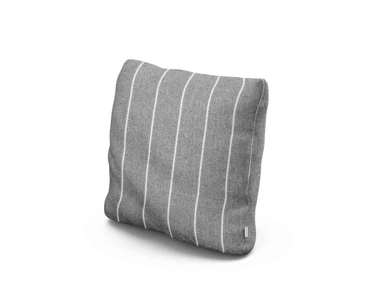 POLYWOOD 16" Outdoor Throw Pillow in Pencil Pewter