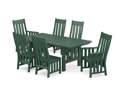 POLYWOOD Acadia 7-Piece Dining Set in Green
